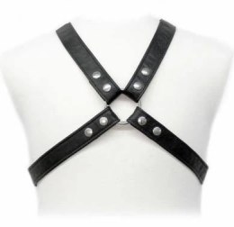 LEATHER BODY Uprząż męska krzyżowa skora naturalna S-XL czarna