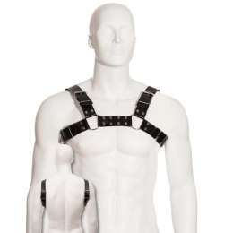 LEATHER BODY uprząż skorzana regulowana dla mężczyzn czarna S-XL
