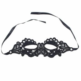 Queen Lingerie maska koronkowa czarna uniwersalna elegancja