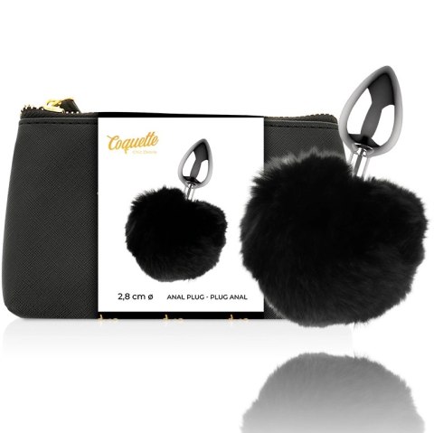 Coquette Chic Desire Korek Metalowy L 2.8x4.1cm Grafitowy Kryształ