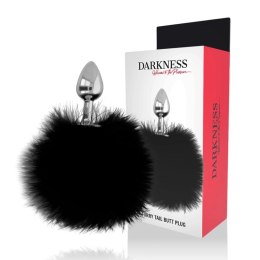 Darkness Korek z ogonem czarny 7 cm - silikonowy akcesorium dekoracyjne