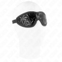 KINK Opaska na Oczy Diamentowy Wzor Czarna 20,5x6 cm Regulowana