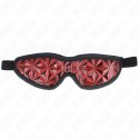 KINK Opaska na Oczy Red Diamond - maska elastyczna 20,5x6 cm