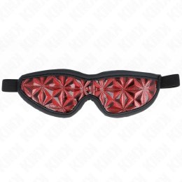 KINK Opaska na Oczy Red Diamond - maska elastyczna 20,5x6 cm