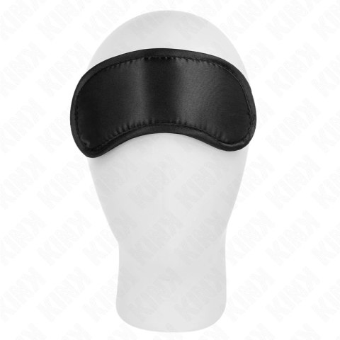 KINK Satynowa Maskująca Opaska z Regulacją 19x6 cm Czarna