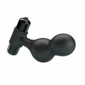 MR PLAY Czarny silikonowy wibrator analny 10 trybow, kompaktowy