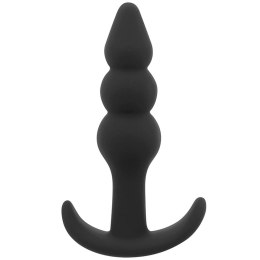 OHMAMA Silikonowy korek ergonomiczny 9,5 cm - medyczny silikon, czarny