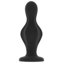 Ohmama Korek Silikonowy 12 cm z Przyssawką - Hipoalergiczny, Czarny
