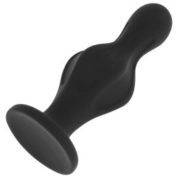 Ohmama Korek Silikonowy 12 cm z Przyssawką - Hipoalergiczny, Czarny