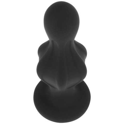 Ohmama Korek Silikonowy 12 cm z Przyssawką - Hipoalergiczny, Czarny