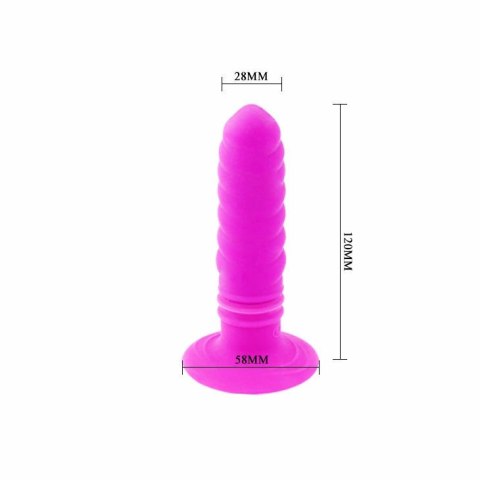 Pretty Love AnalTwist II silikonowa wtyczka z wibracją, 13 cm, czarna