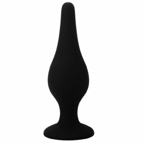 Pretty Love Ergonomiczna zatyczka silikonowa 14 cm z przyssawką, czarna