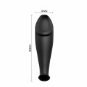 Pretty Love Formula Czarny korek silikonowy z 12 trybami wibracji