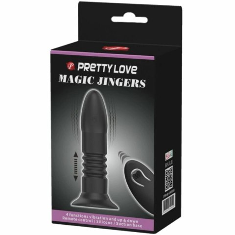 Pretty Love Magic Jinger Czarny - model z wibracjami i ruchem gora-doł