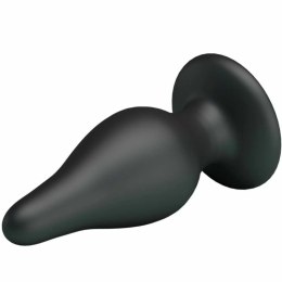 Pretty Love Silikonowa Wtyczka Anatomiczna 15,4 cm z Przyssawką Czarna