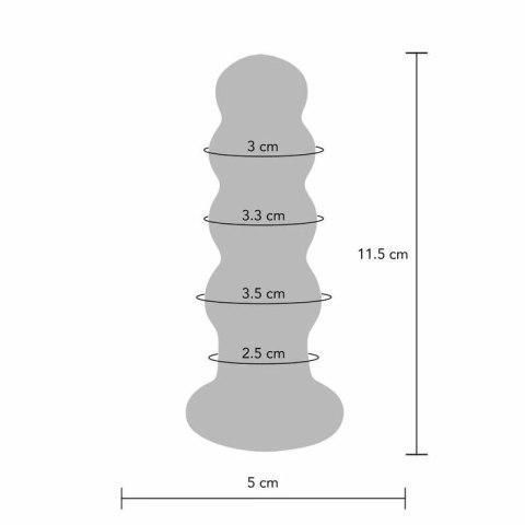 TOYJOY Radiant Glass korek intymny szklany z funkcją wibracji 5 trybow