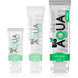 BIOAQUA Lubrykant na bazie wody 200 ml - naturalne składniki, bezbarwny