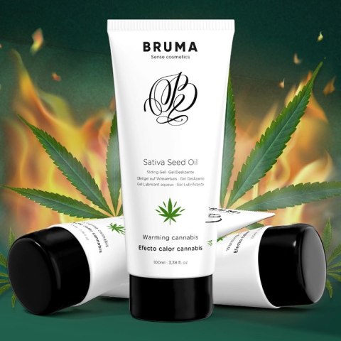 BRUMA Żel nawilżający intymny konopny rozgrzewający 100 ml