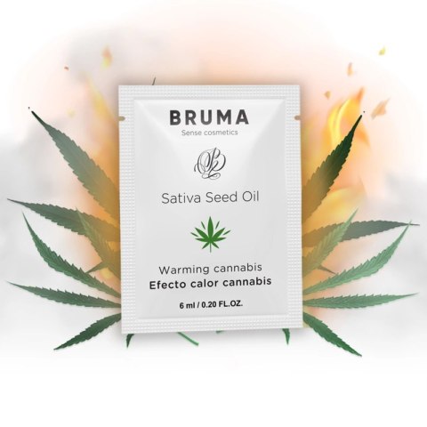 BRUMA Żel nawilżający z olejem konopnym, efekt rozgrzewający, 6 ml