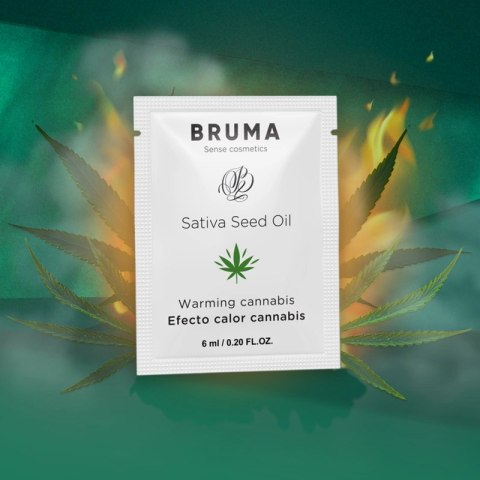 BRUMA Żel nawilżający z olejem konopnym, efekt rozgrzewający, 6 ml