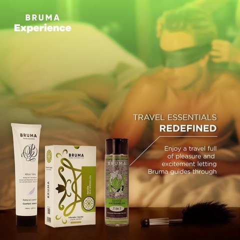 BRUMA Xperience Zestaw Arbuzowy - Komplet Intymny z Wibratorem i Olejkiem