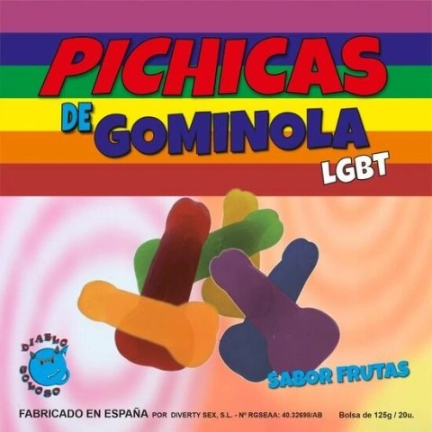 Diablo Picante Pride Owocowe Żelki w Kolorach Tęczy 150g