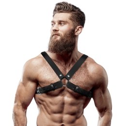 Fetish Submissive Attitude Uprząż Męska Bulldog Regulowana Eco Skora