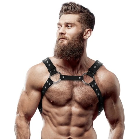 Fetish Submissive Attitude Uprząż Męska na Klatkę z Eko-skory One Size