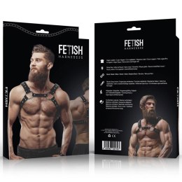 Fetish Submissive Attitude Uprząż Męska na Klatkę z Eko-skory One Size