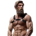 Fetish Submissive Attitude Uprząż Męska na Klatkę z Eko-skory One Size