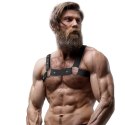 Fetish Submissive Attitude Uprząż Neoprenowa Regulowana Czarna Unisex