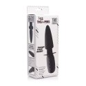XR Brands Plug analny silikonowy wibracyjny 10 trybow czarny