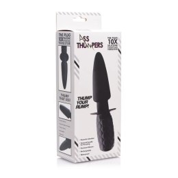 XR Brands Plug analny silikonowy wibracyjny 10 trybow czarny
