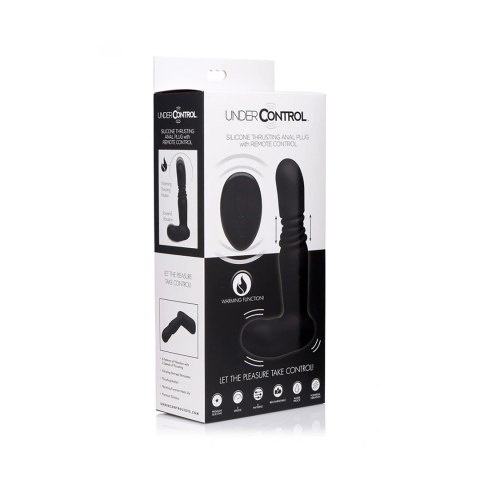 XR Brands Plug analny silikonowy z pilotem, funkcja ogrzewania XR Brands Plug analny silikonowy z pilotem, funkcja ogrzewania