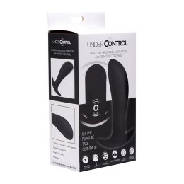 XR Brands Prostata Plug silikonowy z pilotem, ładowalny, czarny