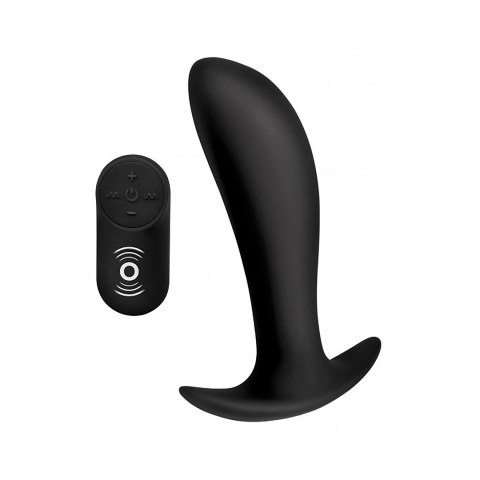 XR Brands Prostata Plug silikonowy z pilotem, ładowalny, czarny XR Brands Prostata Plug silikonowy z pilotem, ładowalny, czarny