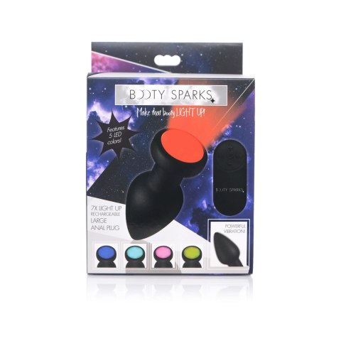 XR Brands Silicone LED Plug Large - Wibrujący korek z pilotem XR Brands Silicone LED Plug Large - Wibrujący korek z pilotem