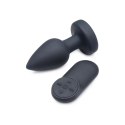 XR Brands Silicone LED Plug Large - Wibrujący korek z pilotem