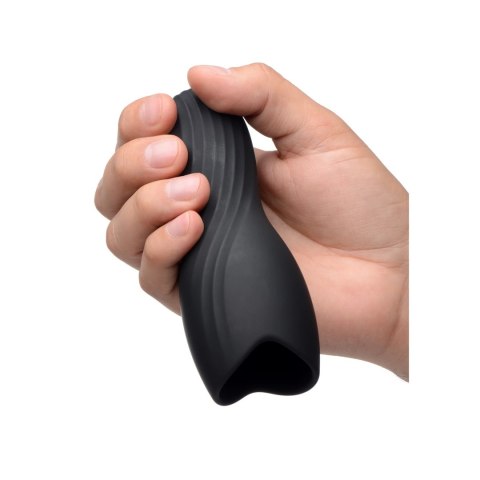 XR Brands silikonowy rękaw wibrujący do stymulacji głowki, ładowalny XR Brands silikonowy rękaw wibrujący do stymulacji głowki, ładowalny
