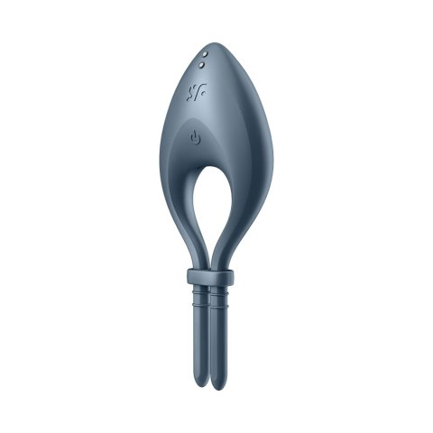 Satisfyer Bullseye - Regulowany pierścień wibrujący, silikon, czarny Satisfyer Bullseye - Regulowany pierścień wibrujący, silikon, czarny