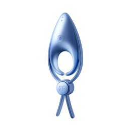 Satisfyer Sniper - Regulowany pierścień wibrujący, silikon, czarny