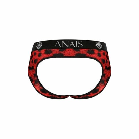 ANAIS MEN Savage Jock Bikini M czerwień, mikrofi bra, animal print