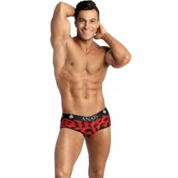 ANAIS MEN Savage Jock Bikini S Czerwone Mikrofibra Animal Print