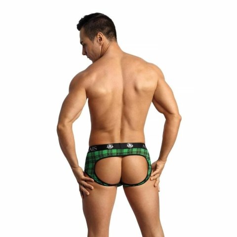 Anais Men Magic Jock Bikini M czarno-zielony, lycra, komfortowy pas