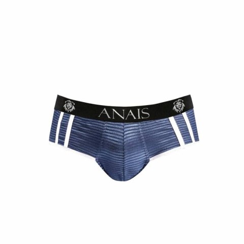 Anais Men Naval Jock Bikini M - czarne z granatowymi paskami, tiul