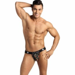 Anais Men Power Jock L - Pasek męski z motywem czaszek i roż