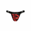 Anais Men Savage Jock Strap S - czerwony wzor animal print, mikrofibra