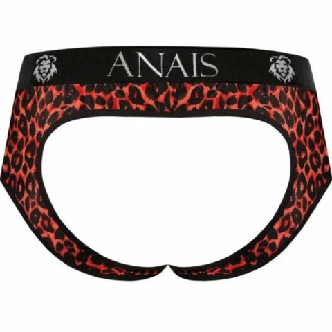 Anais Men Tribal Jock Bikini L czerwona mikrofibra, zwierzęcy wzor
