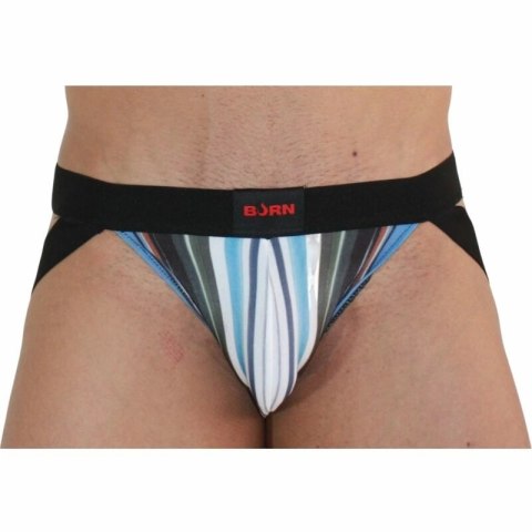 BURN Jock 009 suspensor multikolor/czarny M - designerski pas biodrowy