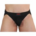 BURN Jockstraps 003 - błyszczący pas biodrowy czarny L